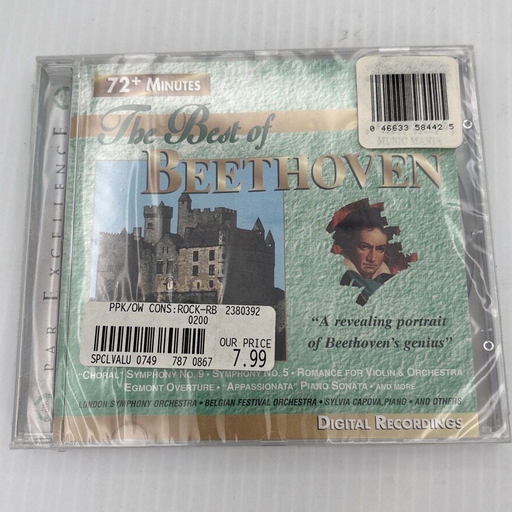 Beethoven The Best of Beethoven CD Classical Digital Recordings 1997 One Way